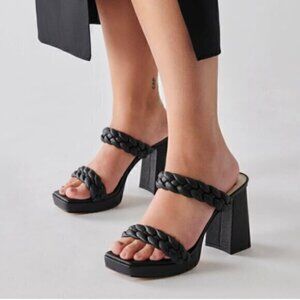 Dolce Vita Chunky Platform Heels womens 9 Black Ashby Twist Y2K 90s